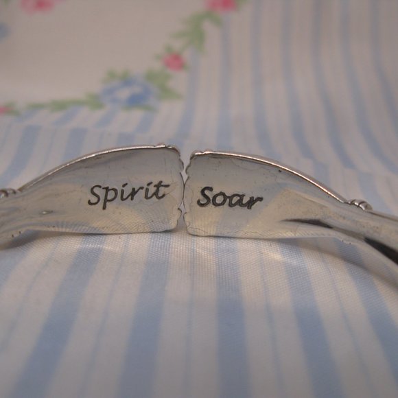 Brighton Spirit Soar Western Style Silver Hinged Bangle Bracelet - Picture 4 of 8
